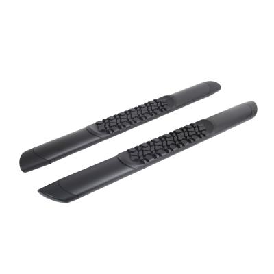 V3 Series Aluminum Side Steps with Mounting Brackets Textured Black For 2018-2025 Jeep Wrangler JL Go Rhino