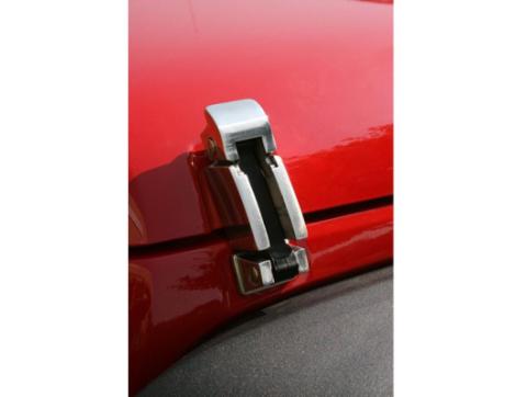 Hood Catch Kit Stainless Steel 07-18 Jeep Wrangler JK Rugged Ridge