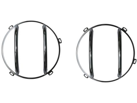 Euro Guard Kit Headlight Stainless Steel 07-18 Jeep Wrangler JK Rugged Ridge