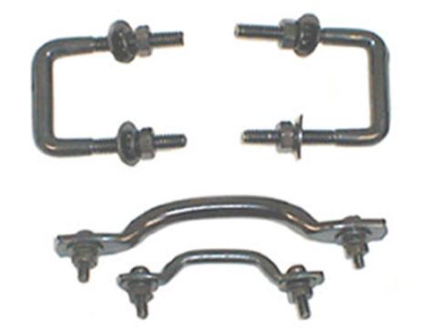 Windshield Tie Down Kit Black 55-95 Jeep CJ/Wrangler YJ Rugged Ridge