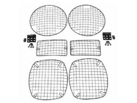 Stone Guard Kit Black 97-06 Jeep Wrangler TJ/LJ Rugged Ridge