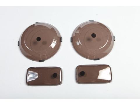 Light Cover Set Headlight/Turn Signal Smoke 97-06 Wrangler TJ/LJ Rugged Ridge