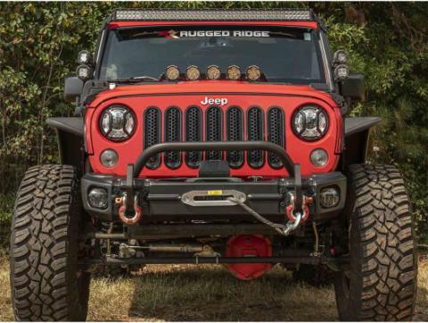 Arcus Front Bumper Set with Overrider 07-18 Jeep Wrangler JK Rugged Ridge