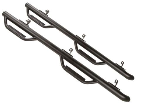Spartan Nerf Bar Kit Textured Black 07-18 Jeep Wrangler JKU 4 Door Rugged Ridge