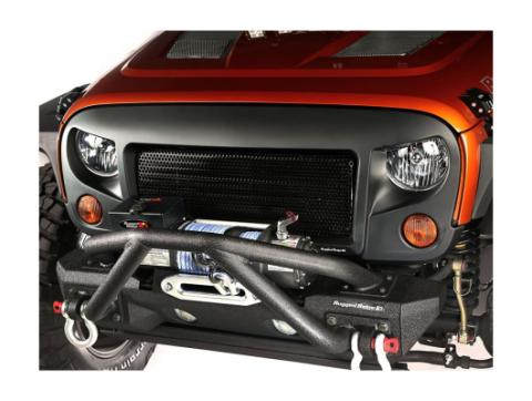 Spartan Grille Satin Black 07-18 Jeep Wrangler JK Rugged Ridge