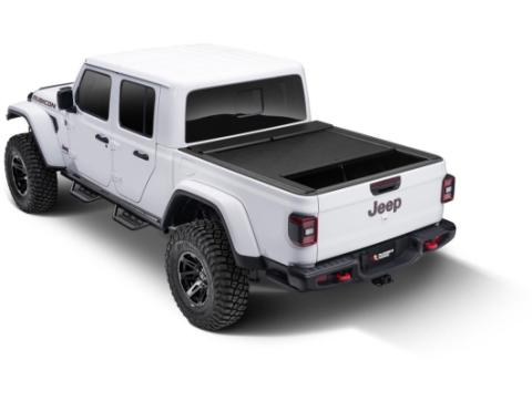 Armis Retractable Locking Bed Covr W/Trail Rails 20-Present Jeep Gladiator JT Rugged Ridge