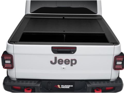 Armis Retractable Locking Bed Cvr W/o Trail Rails 20-Present Jeep Gladiator JT Rugged Ridge