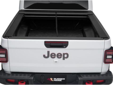 Armis Retractable Locking Bed Cvr W/o Trail Rails 20-Present Jeep Gladiator JT Rugged Ridge