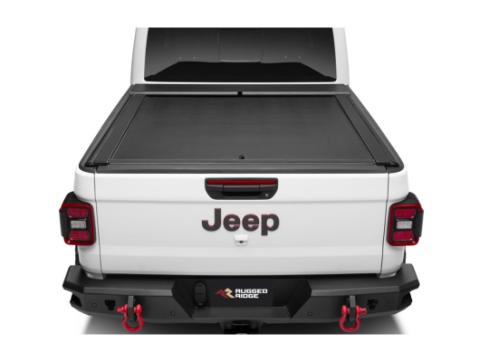 Armis Cover with Max Track Black 20-Present Jeep Gladiator w/ Trail Rail System w/Trail Rail Rugged Ridge