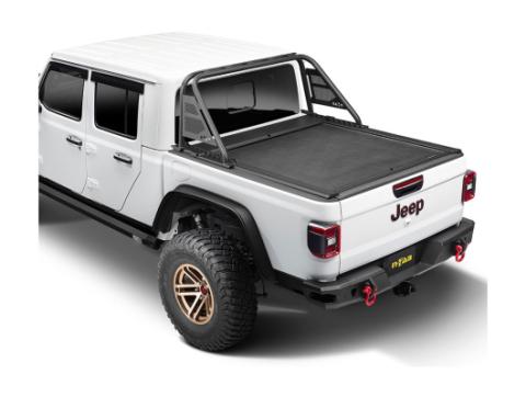 Armis Cover with Max Track Black 20-Present Jeep Gladiator w/o Trail Rail System w/o Trail Rail Rugged Ridge