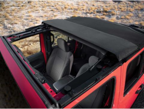 Voyager Fastback Top Black Diamond 18-Present Jeep Wrangler JL 4 Door Rugged Ridge