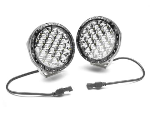Driving Light 7IN Round Black Universal Rugged Ridge