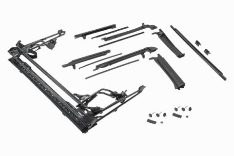 Jeep JK Full Hardware Top Tinted Glass 10-18 Wrangler JK 4 Door Black MasterTwill MasterTop