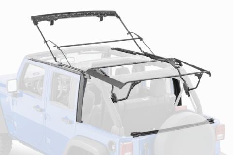 Jeep JK Full Hardware Top Tinted Glass 10-18 Wrangler JK 4 Door Black MasterTwill MasterTop