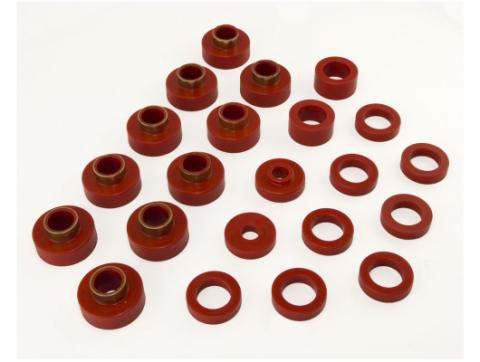 Body Mount Kit Red 22 Pieces 1980-1986 CJ7 by Rugged Ridge