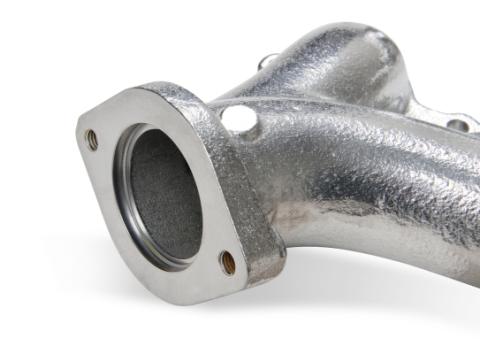 Ls Swap Exhaust Manifolds Silver Ceramic Finish Multi-Fit 2.25 Inch Outlet FlowTech