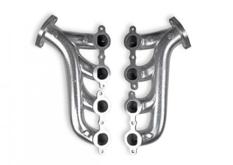 Ls Swap Exhaust Manifolds Silver Ceramic Finish Multi-Fit 2.25 Inch Outlet FlowTech