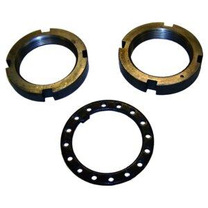 Front Spindle Nut Kit for 1974-91 SJ, J-Series (2 Spindle Nuts &amp; 1 Lock Washer) Crown Automotive