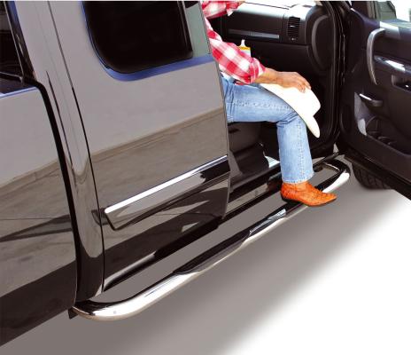 4000 Series SideSteps With Mounting Bracket Kit Chrome 2018-2026 Jeep Wrangler Go Rhino