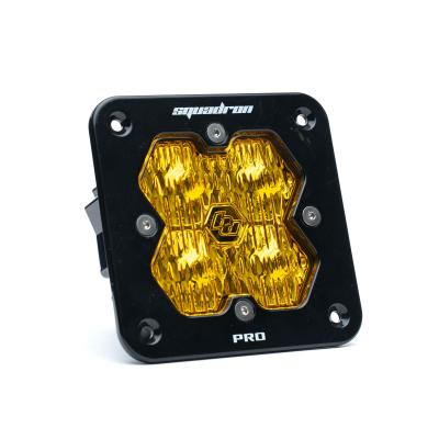 Squadron 2.0 Pro Black Flush Mount LED Auxiliary Light Pod Universal Baja Amber Wide Cornering Baja Designs