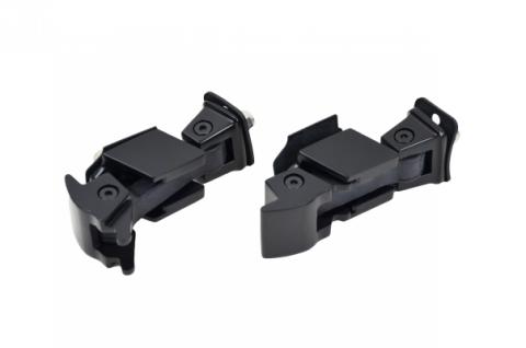 Jeep JK Hood Catch Pair 07-18 Wrangler JK Powdercoat Black Kentrol