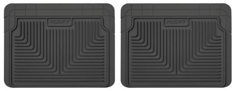 Heavy Duty Floor Mats 2nd Or 3rd Seat Floor Mats Black 20.75 x 16 Inches Husky Liners