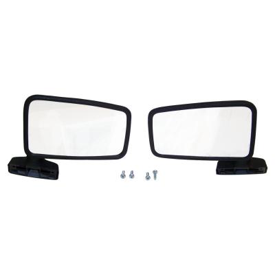 Mirror Set for Jeep 87-93 YJ w/ Full Hard Doors &amp; 87-90 XJ, MJ w/o Remote Mirror Crown Automotive