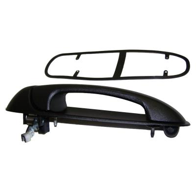 Right Rear Door Handle for 2002-2007 Jeep KJ Liberty, Black Textured Finish Crown Automotive