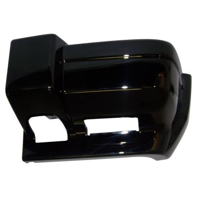 Front Left Bumper End Cap for 1997-2001 Jeep XJ Cherokee, Gloss Black Finish Crown Automotive