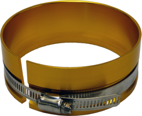 Adjustable Piston Ring Compressor Tool Unit has a 4.125-4.205 Inch Bore Range Gold Anodized Aluminum Proform