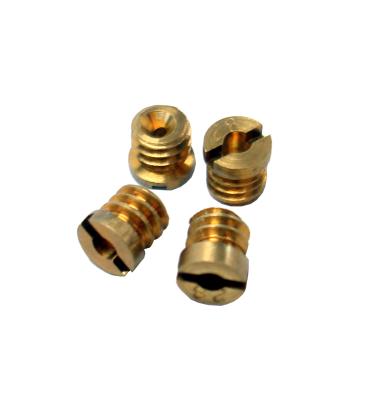 Carburetor Idle Feed Restriction Kit 0.35 Inch Brass Material Set of 4 Pieces Proform