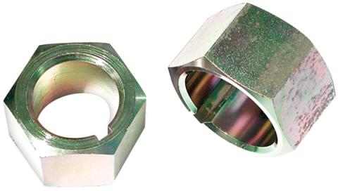 Engine Crankshaft Turning Nut Heavy-Duty Fits Chrysler V8 Engine Crankshafts Steel Gold Iridate Proform