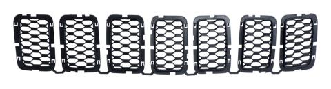 Black Honeycomb Grille Insert Set for Various 2016-2022 Jeep WK Grand Cherokee Crown Automotive