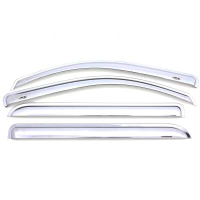Ventvisor Deflector for 2011-2017 Jeep Compass/Compass Latitude/Compass North Chrome Outside Mount 4 Piece AVS