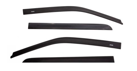 Ventvisor Deflector for 2007-2018 Jeep Wrangler and More Matte Black Low Profile Outside Mount 4 Piece AVS