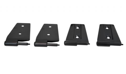 Jeep JK Door Hinge Set 4 Pieces 2 Door 07-18 Wrangler JK Textured Black Kentrol