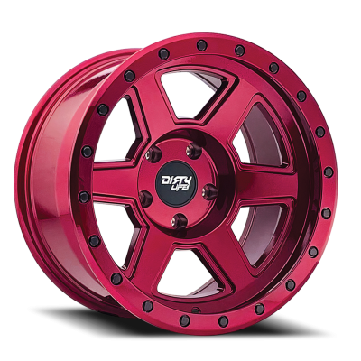 Dirty Life Race Wheels Compound 9315 Crimson Candy Red 20X9 5-139.7 -12Mm 108Mm