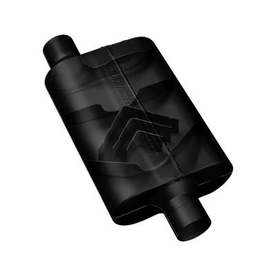 40 Series Delta Flow Chambered Muffler 40 Delta Flow 2.50 Offset In 2.50 Same Side Out Aggressive Sound Flowmaster