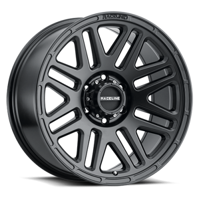 Aluminum Wheels 17x8.5 Outlander 944B Satin Black 18 Offset 5 on 139.7 Bolt Pattern 106.5 Bore Raceline