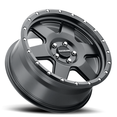 Aluminum Wheels 18x8 Boost 946B Satin Black 6 Spoke 35 Offset 5 on 127 Bolt Pattern 71.5 Bore Raceline