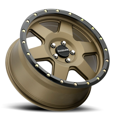 Aluminum Wheels 18x9 Boost 946BZ Satin Bronze 6 Spoke -12 Offset 5 on 139.7 Bolt Pattern 107.95 Bore Raceline