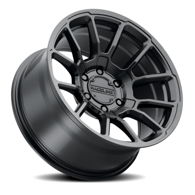 Aluminum Wheels 17x8.5 Gauge 950B Satin Black Multi Spoke 18 Offset 6 on 114.3 Bolt Pattern 66.1 Bore Raceline