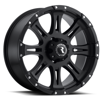 Aluminum Wheels 16x8 Raptor 981 Matte Black 0 Offset 5 on 127 Bolt Pattern 78.3 Bore Raceline