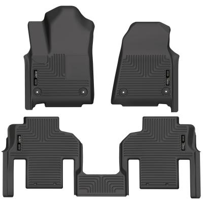 Weatherbeater Front &amp; 2nd Seat Floor Liners (Footwell Coverage) For 2022-2024 Jeep Wagoneer Husky Liners