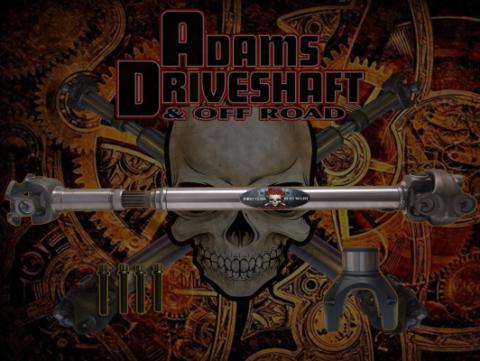 JT Front 1350 Solid CV Driveshaft (Half Round) (Rubicon - Sport - Overland) Adams Driveshaft