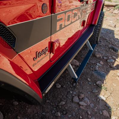 JT Gladiator Side Step Sliders For 24-25 Jeep Gladiator Extensions Sub Part Rock Slide Engineering