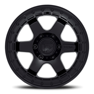 Aluminum Wheels 17X8.5 Block Beadlock D122 6 On 139.7 Matte Black Matte Black Ring 106.1 Bore 0 Offset 6 Spoke Fuel Off Road Wheels