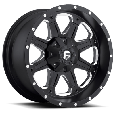 Aluminum Wheels 16X8 Boost D534 6 On 139.7 Black Milled 108 Bore 20 Offset Multi Spoke Fuel Off Road Wheels