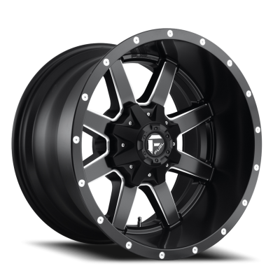 Aluminum Wheels 22X10 Maverick D538 8 On 180 Black Milled 124.3 Bore 10 Offset Fuel Off Road Wheels
