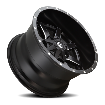 Aluminum Wheels 22X10 Maverick D538 8 On 180 Black Milled 124.3 Bore 10 Offset Fuel Off Road Wheels